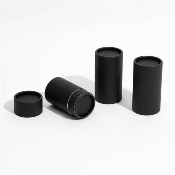 2 ounce / 60 g Paper Shaker Tube - Black
