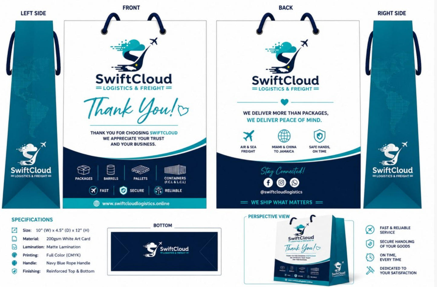 custom 1bag sample include air shipping to USA